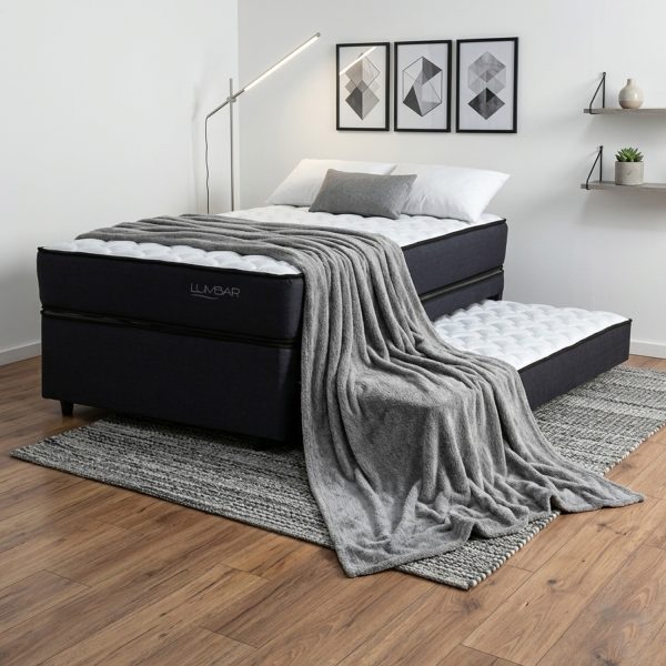 Diván Cama Lumbar negro 1½ plaza