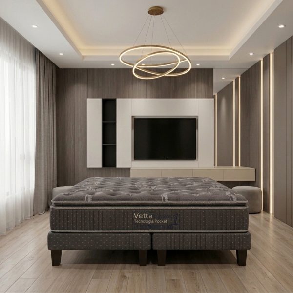 Cama Vetta Platino 1, tecnología pocket king.